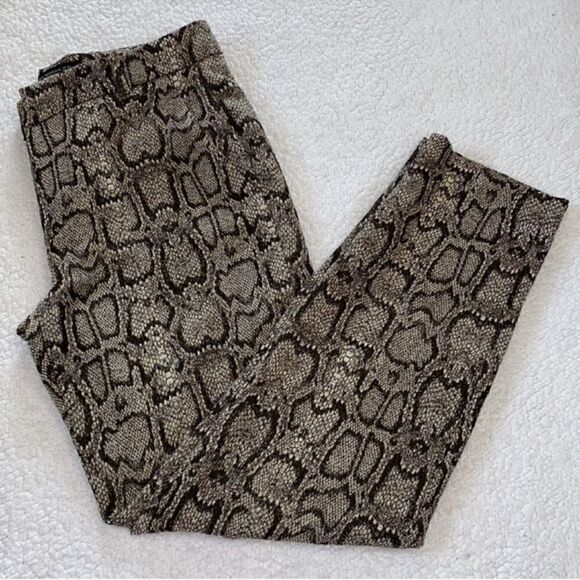 Zara Snake Print Ankle Dress Pants(Size 4) - Picture 6 of 11